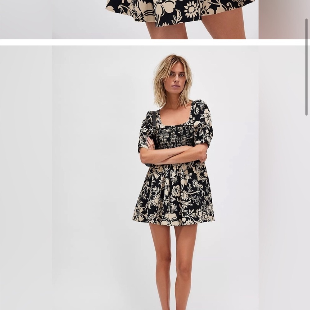 NWT Free People Blue Dear Delilah Mini Dress XS - Picture 3 of 7